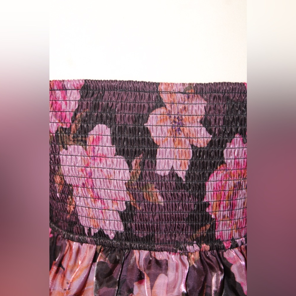 Thirty Thirty LA Floral Organza Peplum Babydoll Blouse - Picture 10 of 13